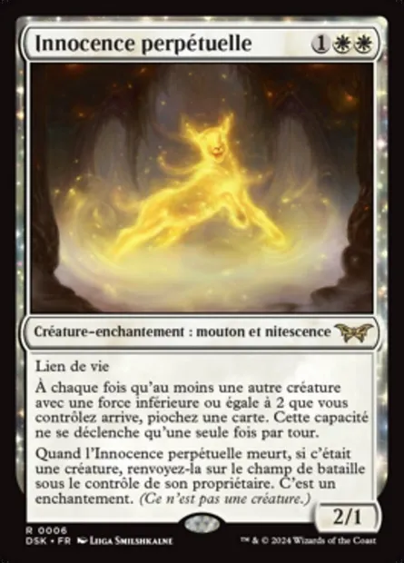 Innocence perpétuelle, carte Magic DSK 6 — extension Duskmourn: House of Horror