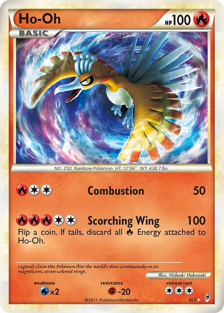 Ho-Oh, carte Pokémon CL SL5 — extension L'appel des Légendes
