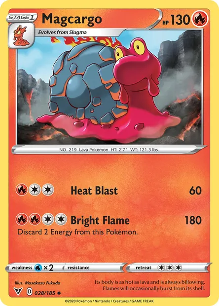 Magcargo, Pokémon card VIV 28 — Vivid Voltage set