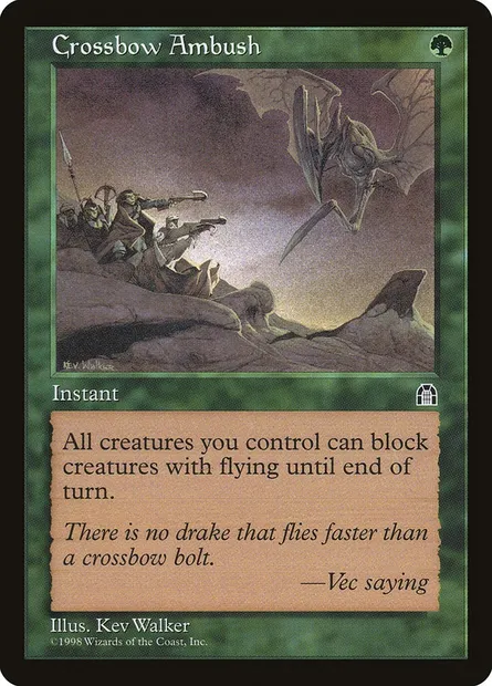 Crossbow Ambush, Magic card STH 105 — Stronghold set