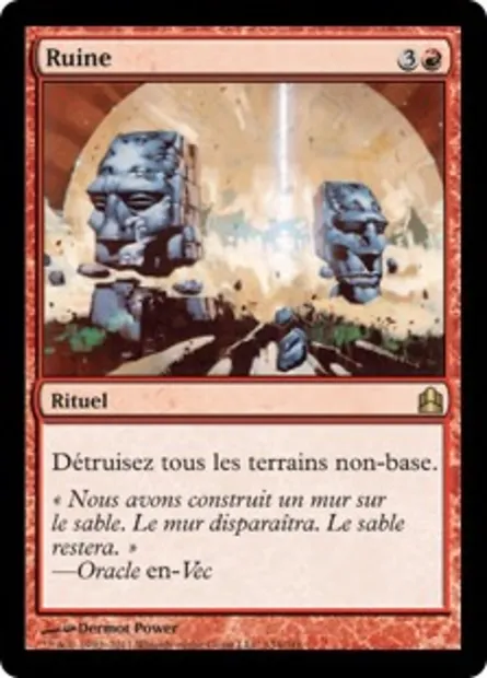 Ruine, carte Magic CMD 134 — extension Commander 2011