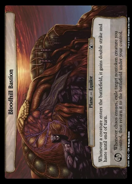 Bloodhill Bastion, Magic card MOC 140 — March of the Machine Commander set