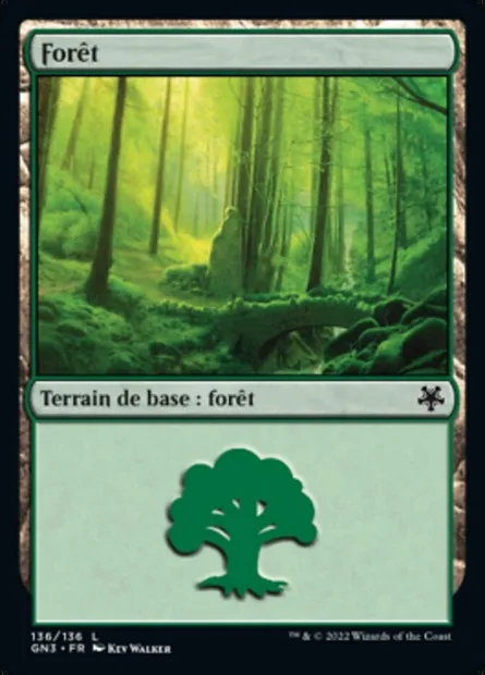 Forêt, carte Magic GN3 136 — extension Game Night: Free-for-All