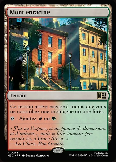 Mont enraciné, carte Magic MSC 261 — extension Marvel Super Heroes Commander