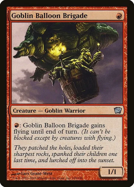 Goblin Balloon Brigade, Magic card 9ED 189★ — Ninth Edition set