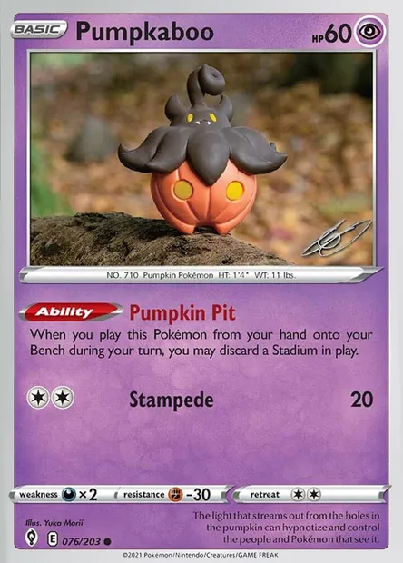 Pumpkaboo, Pokémon card WCD23 076 — World Championship Decks 2023 set