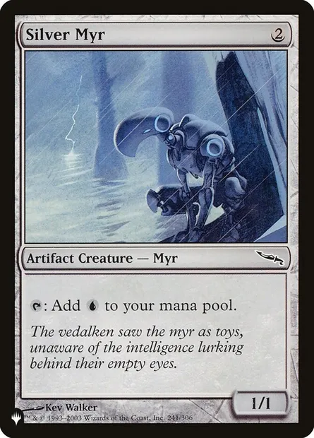 Silver Myr, Magic card PLST MRD-241 — The List set