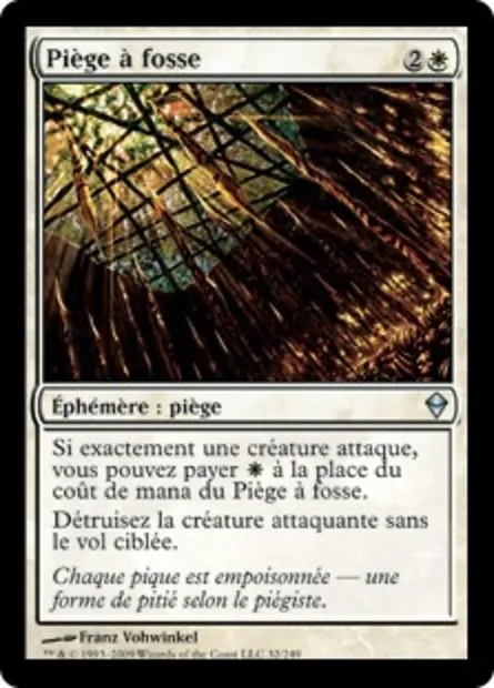 Piège à fosse, carte Magic ZEN 32 — extension Zendikar
