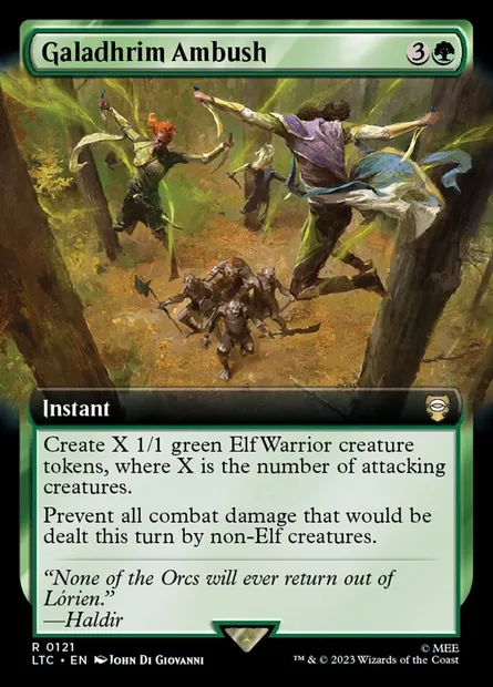 Galadhrim Ambush, Magic card LTC 121 — Tales of Middle-earth Commander set