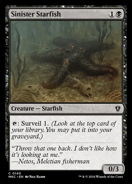 Sinister Starfish, Magic card MKC 140 — Murders at Karlov Manor Commander set