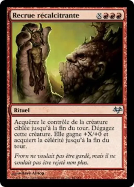 Recrue récalcitrante, carte Magic EVE 64 — extension Coucheciel