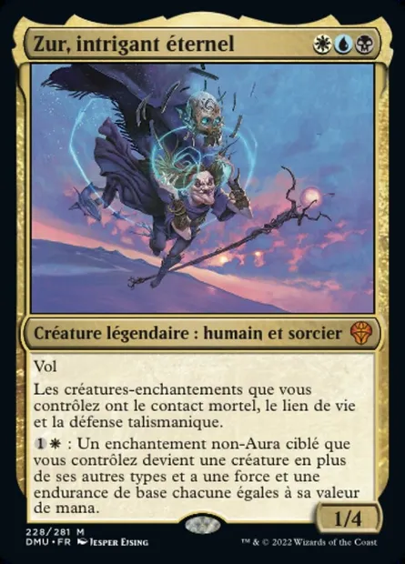 Zur, intrigant éternel, carte Magic DMU 228 — extension Dominaria Uni