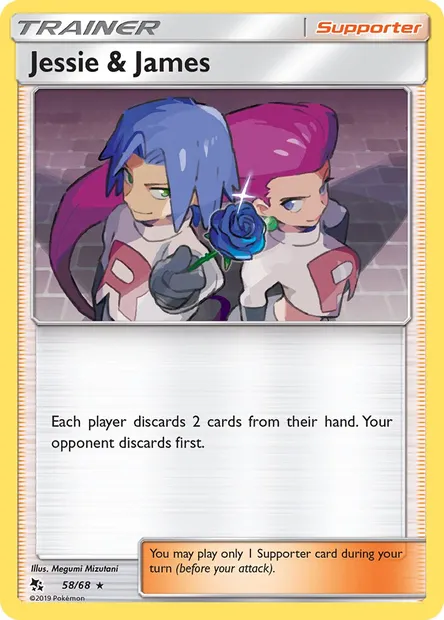 Jessie & James, Pokémon card HIF 58 — Hidden Fates set