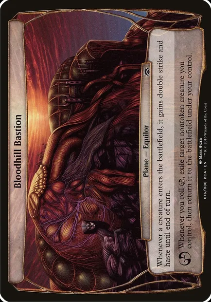 Bloodhill Bastion, Magic card OPCA 16 — Planechase Anthology Planes set