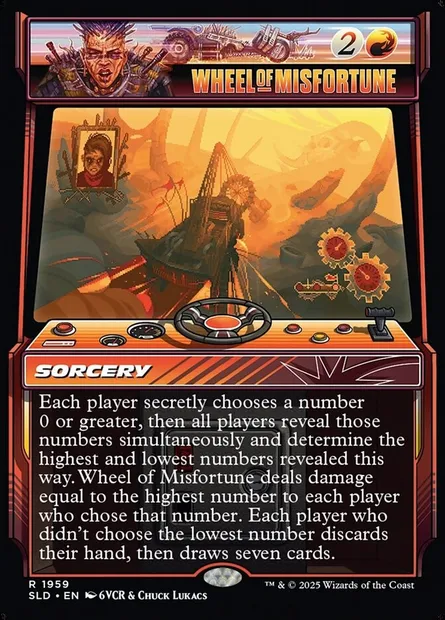 Wheel of Misfortune, Magic card SLD 1959 — Secret Lair Drop set