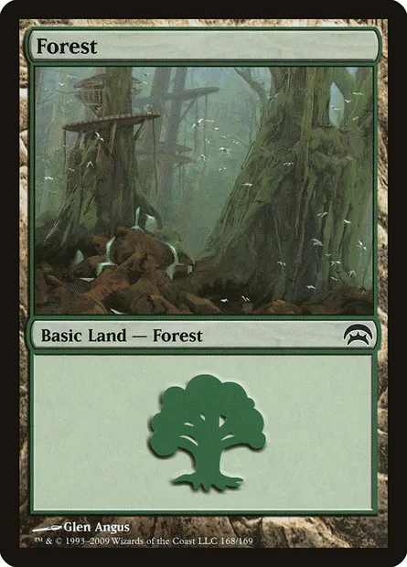 Forest, Magic card HOP 168 — Planechase set