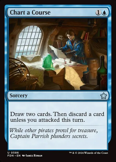 Chart a Course, Magic card FDN 586 — Foundations set
