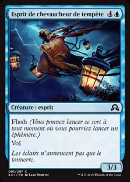 Esprit de chevaucheur de tempête, carte Magic SOI 91 — extension Ténèbres sur Innistrad
