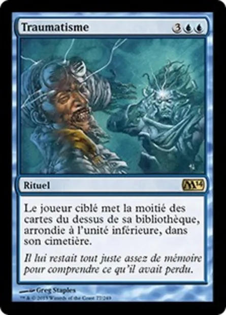 Traumatisme, carte Magic M14 77 — extension Magic 2014