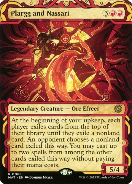 Plargg and Nassari, Magic card MAT 68 — March of the Machine: The Aftermath set