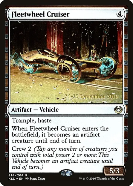 Fleetwheel Cruiser, Magic card PKLD 214s — Kaladesh Promos set
