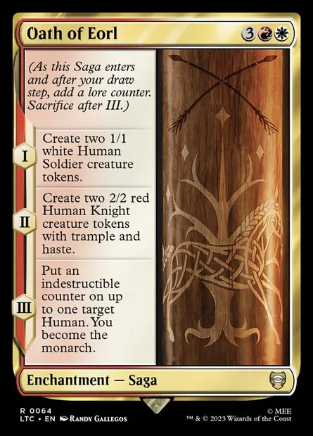 Oath of Eorl, Magic card LTC 64 — Tales of Middle-earth Commander set