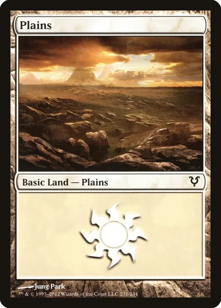 Plains, Magic card AVR 231 — Avacyn Restored set