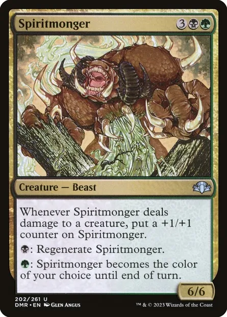 Spiritmonger, Magic card DMR 202 — Dominaria Remastered set