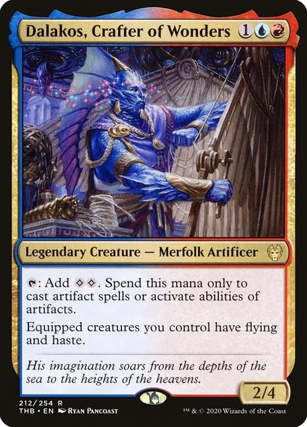 Dalakos, Crafter of Wonders, Magic card THB 212 — Theros Beyond Death set