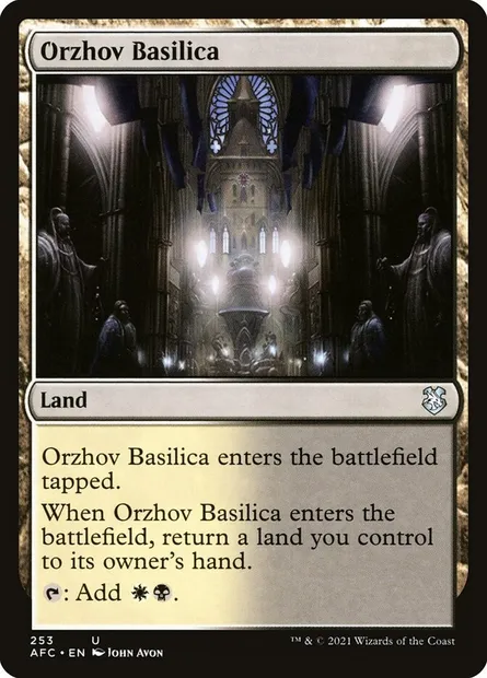 Orzhov Basilica, Magic card AFC 253 — Forgotten Realms Commander set