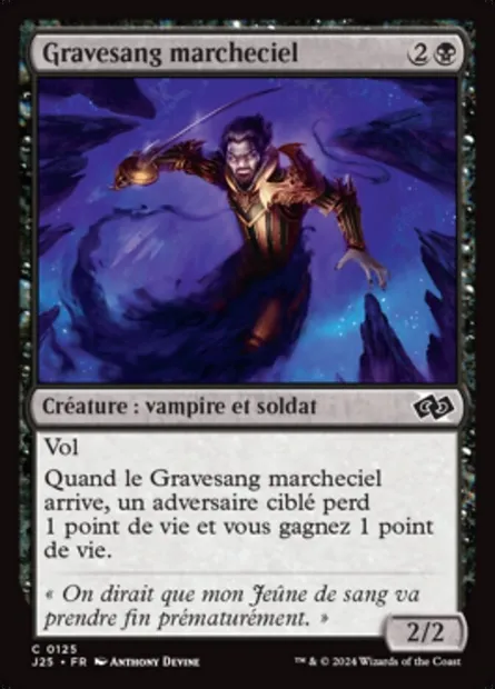 Gravesang marcheciel, carte Magic J25 125 — extension Foundations Jumpstart