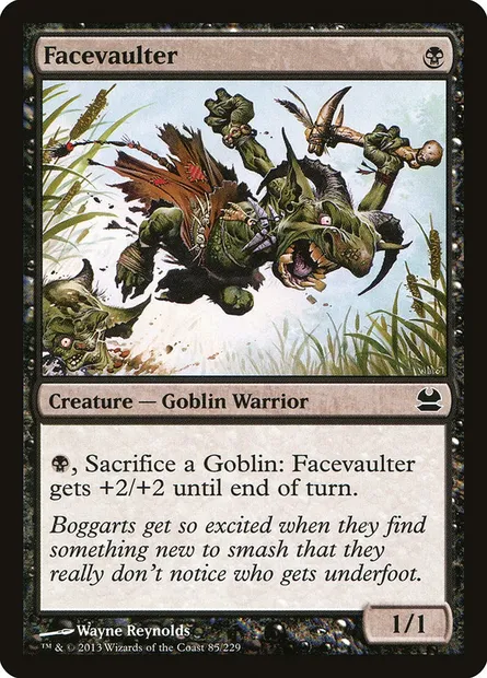 Sauteface, carte Magic MMA 85 — extension Modern Masters