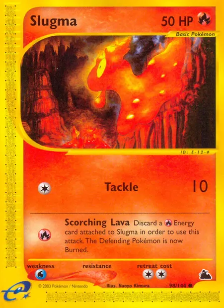 Limagma, carte Pokémon SK 98 — extension Skyridge