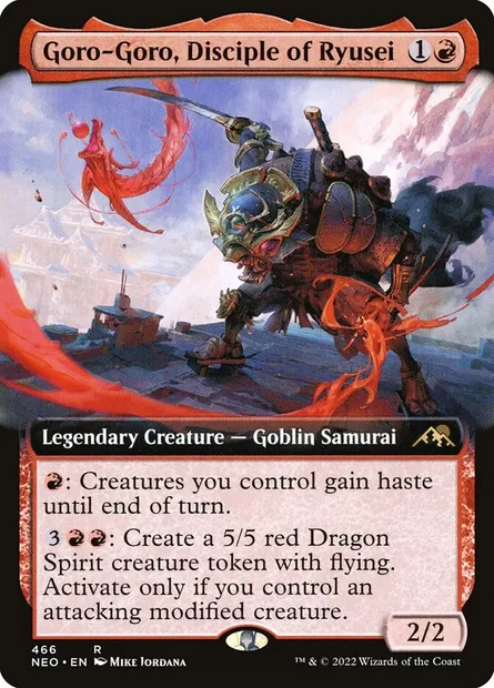 Goro-Goro, Disciple of Ryusei, Magic card NEO 466 — Kamigawa: Neon Dynasty set