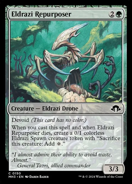 Eldrazi Repurposer, Magic card MH3 150 — Modern Horizons 3 set
