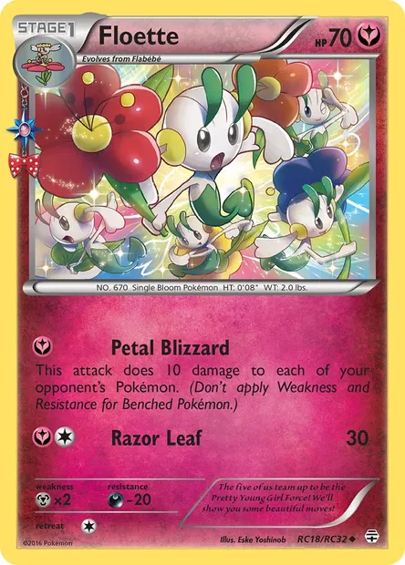 Floette, Pokémon card GEN RC18 — Generations set