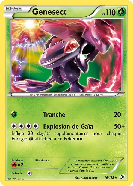 Genesect, carte Pokémon LTR 16 — extension Legendary Treasures