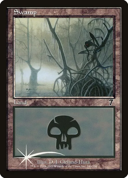 Swamp, Magic card 7ED 346★ — Seventh Edition set