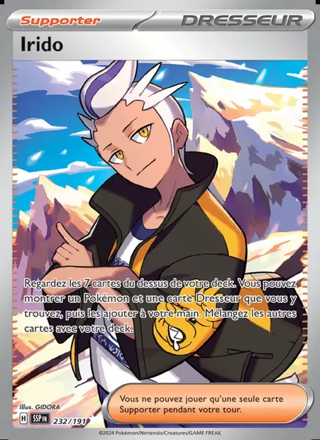 Irido, carte Pokémon SSP 232 — extension Étincelles Déferlantes