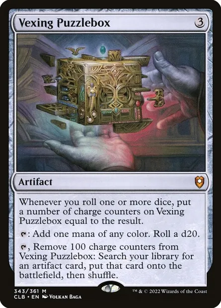 Vexing Puzzlebox, Magic card CLB 343 — Commander Legends: Battle for Baldur's Gate set