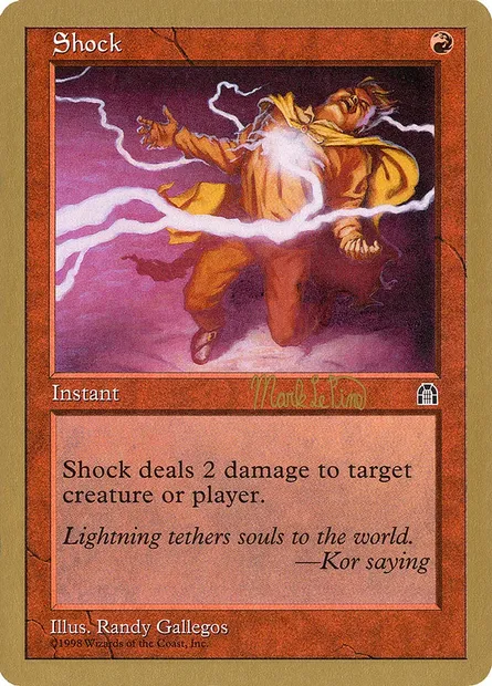 Shock, Magic card WC99 mlp98 — World Championship Decks 1999 set