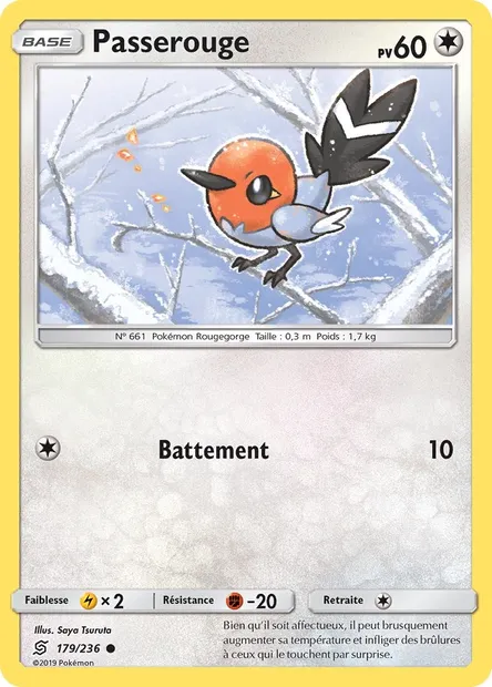 Passerouge, carte Pokémon UNM 179 — extension Harmonie des Esprits