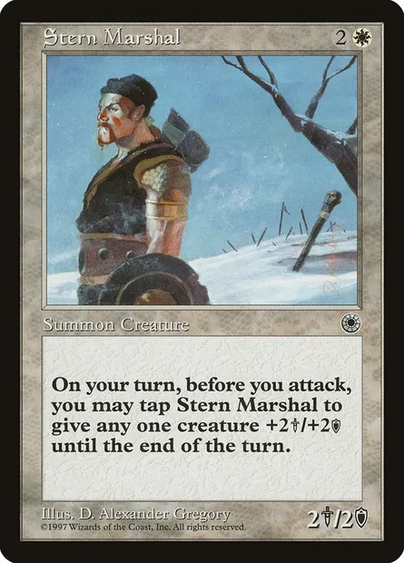 Maréchal rigoureux, carte Magic POR 32 — extension Portal