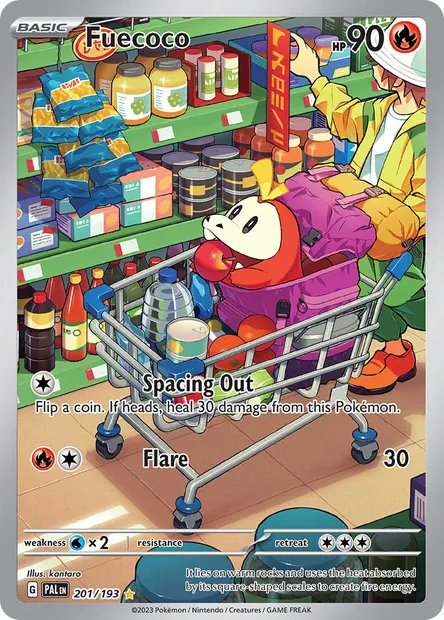 Fuecoco, Pokémon card PAL 201 — Paldea Evolved set