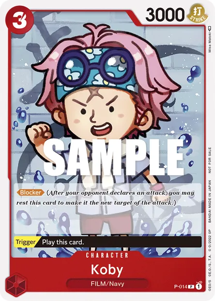 Koby, One Piece card P-014 — Promotion card set