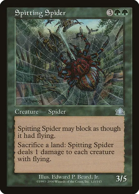 Spitting Spider, Magic card PCY 125 — Prophecy set