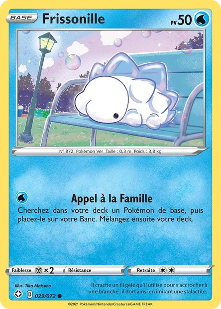 Frissonille, carte Pokémon SHF 29 — extension Destinées Radieuses