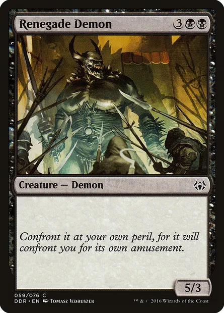 Renegade Demon, Magic card DDR 59 — Duel Decks: Nissa vs. Ob Nixilis set