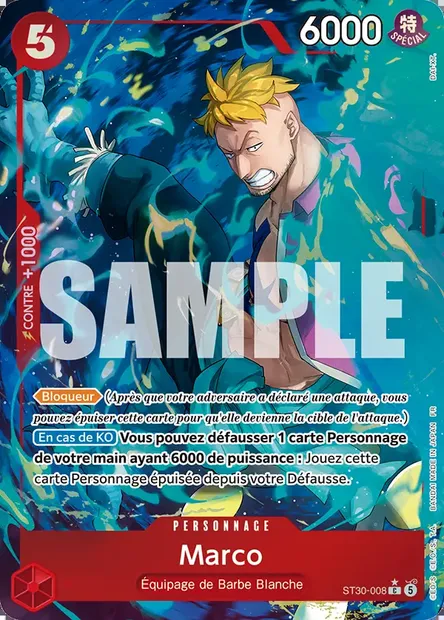 Marco, carte One Piece ST30-008 — extension LUFFY ET ACE