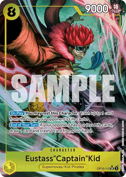 Eustass"Captain"Kid, One Piece card OP10-112 — ROYAL BLOOD set